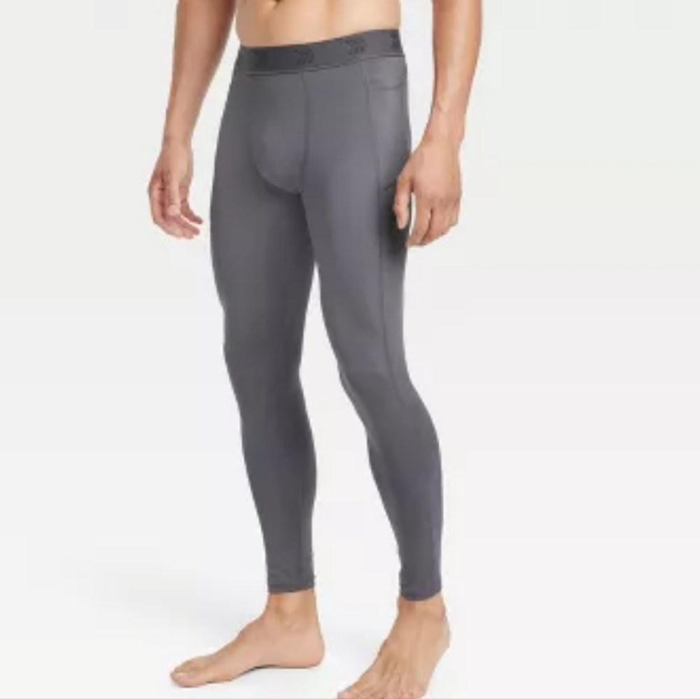 Men's Men's Fitted Compression Tights - Charcoal GrrAll in Motion